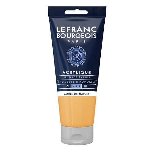 Acrílico LEFRANC Amarillo de Nápoles, tubo 80ml