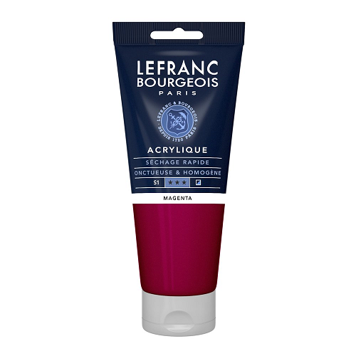 Acrílico LEFRANC Magenta, tubo de 200ml