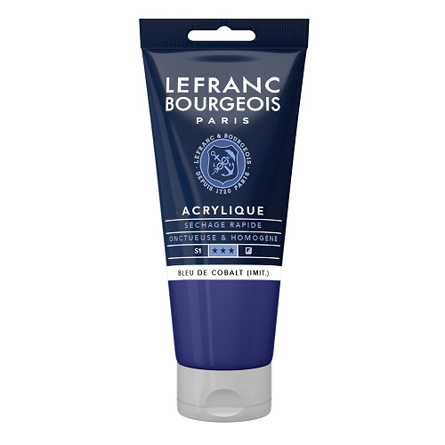 Acrílico LEFRANC Azul cobalto, tubo 80ml