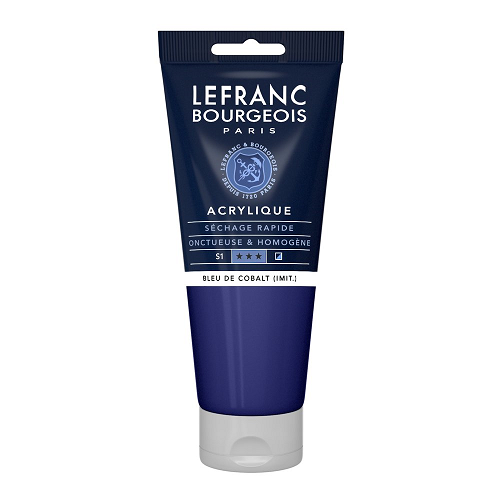 Acrílico LEFRANC Azul cobalto, tubo de 200ml