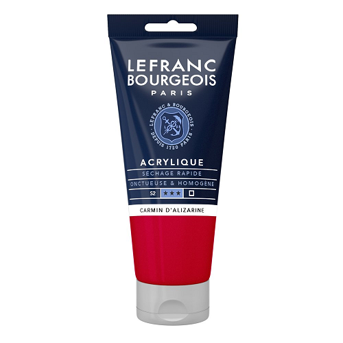 Acrílico LEFRANC Carmín alizarín, tubo 80ml