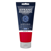 Acrílico LEFRANC Rojo brillan, tubo 80ml