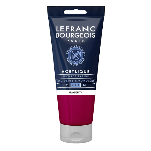 Acrílico LEFRANC Magenta, tubo 80ml