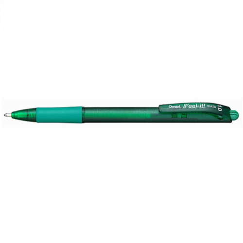 Bolígrafo PENTEL I FEEL-IT 1.0 verde