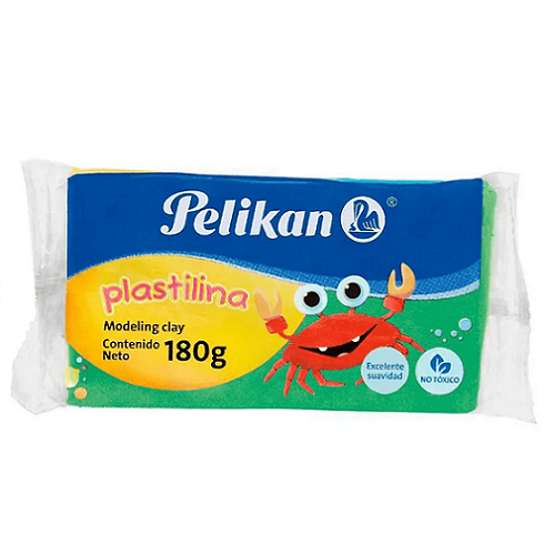 Plastilina PELIKAN bloque 180g, verde