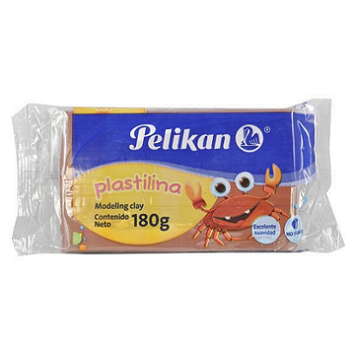 Plastilina PELIKAN bloque 180g, café