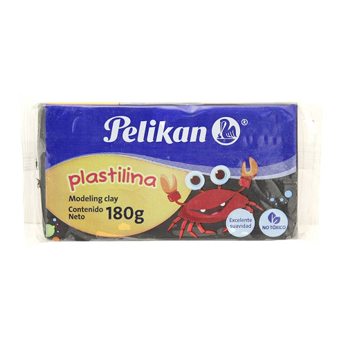 Plastilina PELIKAN bloque 180g, negra