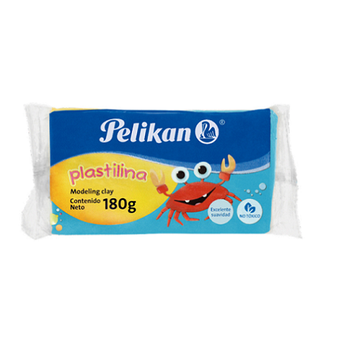 Plastilina PELIKAN bloque 180g, azul