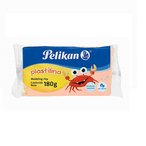 Plastilina PELIKAN bloque 180g, carne