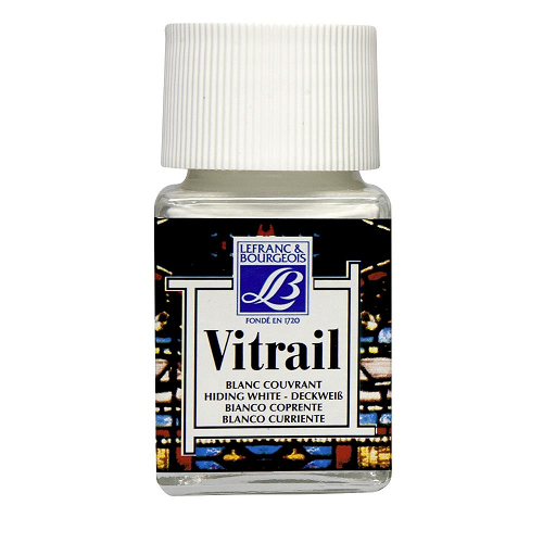 Pintura p/vitral LEFRANC blanco 50ml