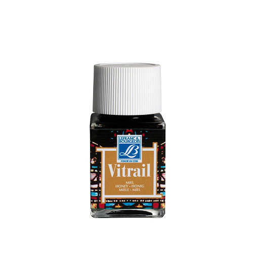 Pintura p/vitral LEFRANC miel 50ml