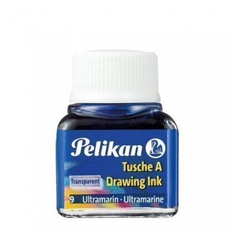 Tinta china PELIKAN, frasco 10ml azul