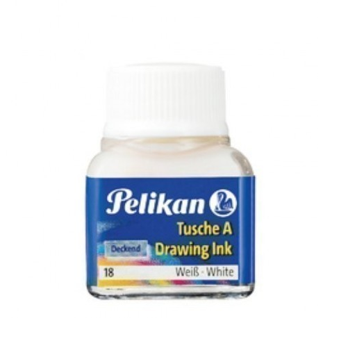 Tinta china PELIKAN, frasco 10ml blanco