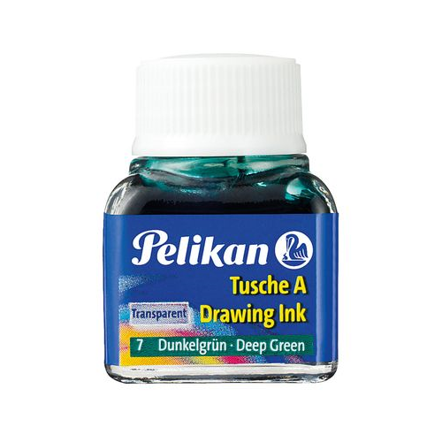 Tinta china PELIKAN, frasco 10ml verde