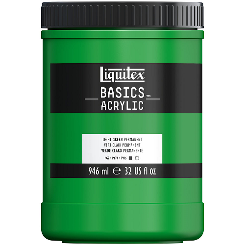 Acrílico LIQUITEX BASICS verde claro permanente 946ml