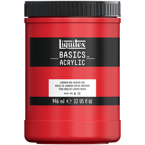 Acrílico LIQUITEX BASICS rojo cadmio medio 946ml