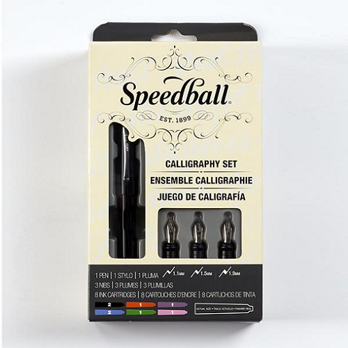 Pluma para caligrafía SPEEDBALL, juego de 3