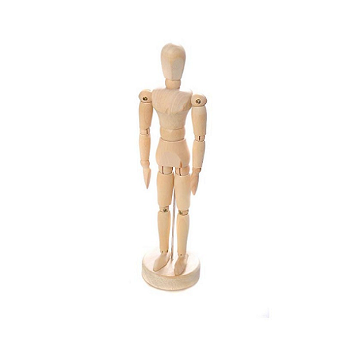 Maniquí de madera femenino 30cms LUKAS