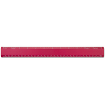 Regla metálica ALUMICOLOR 30cm/12" roja