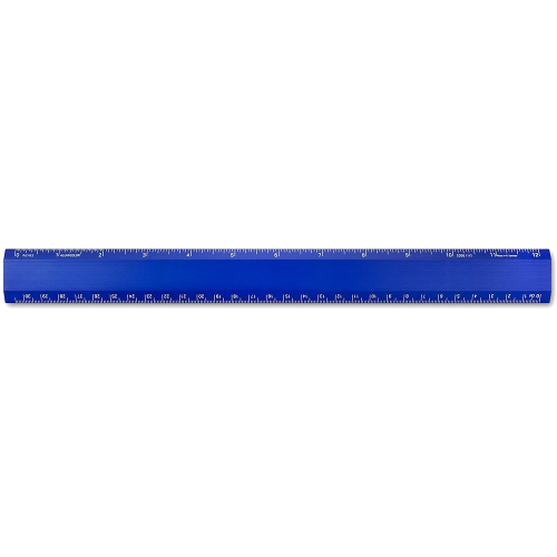 Regla metálica ALUMICOLOR 30cm/12  azul