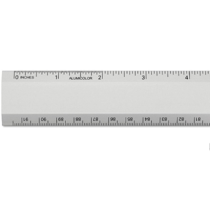 Regla metálica ALUMICOLOR 90cm/36" plata