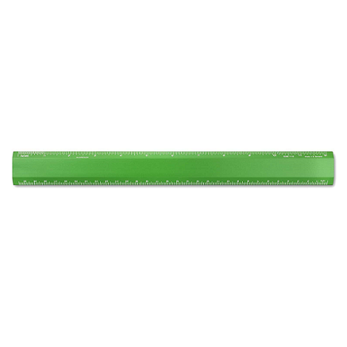 Regla metálica ALUMICOLOR 30cm/12" verde