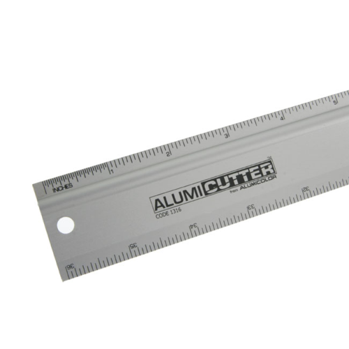 Regla metálica ALUMICUTTER de 36" plata