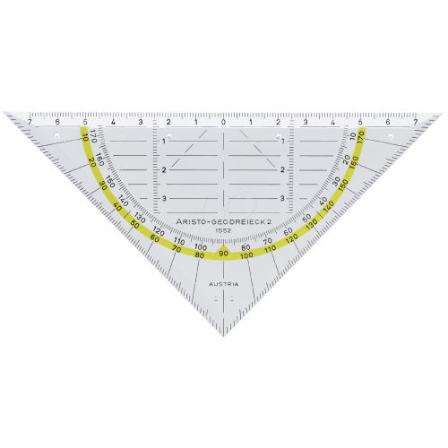 Escuadra de geometría ARISTO 16cm