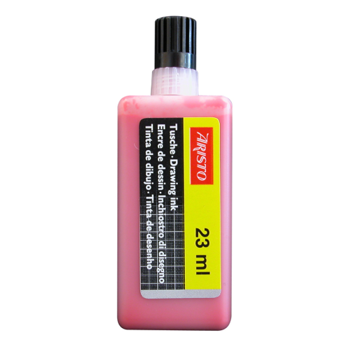 Tinta china ARISTO roja, frasco 23ml