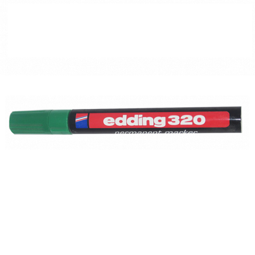 Marcador permanente punta biselada EDDING verde