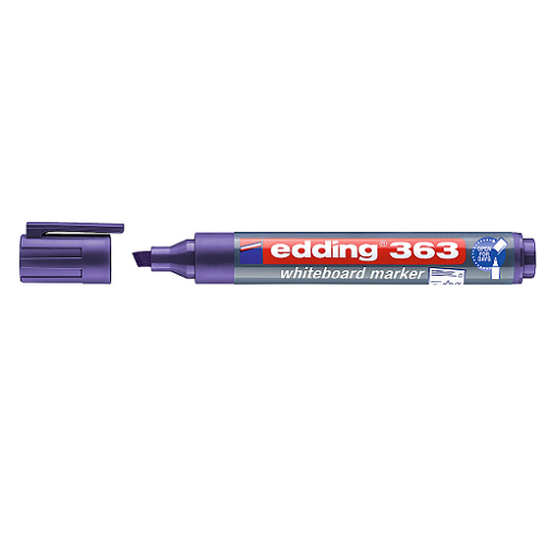 Marcador para pizarra punta biselada EDDING violeta