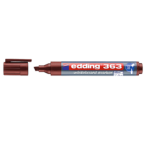 Marcador p/pizarra p.bisel EDDING café