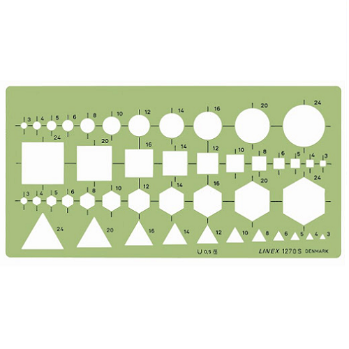 Plantilla de figuras geométricas LINEX