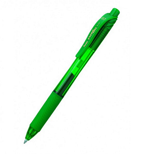 Roller retráctil PENTEL ENERGEL 07 verde