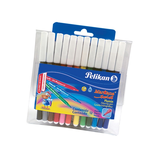 Plumones PELIKAN Markana Twist, est. de 12