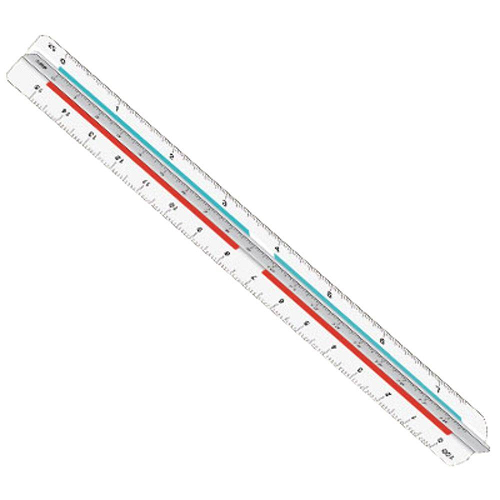 Escalímetro triangular d/bolsillo TRIDENT