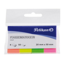 Banderas adhesivas PELIKAN neón (4x50)