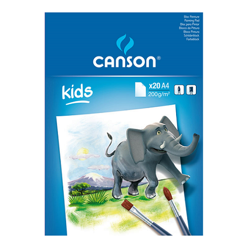 Papel CANSON para pintar 200g bloc 20h A4