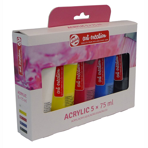 Acrílico TALENS ArtCreation, set 5x75ml