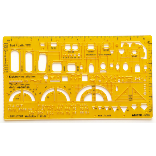 Plantilla d/muebles escala 1:50 ARISTO