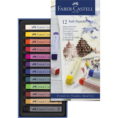 Yeso pastel seco FABER-CASTELL, set de 12