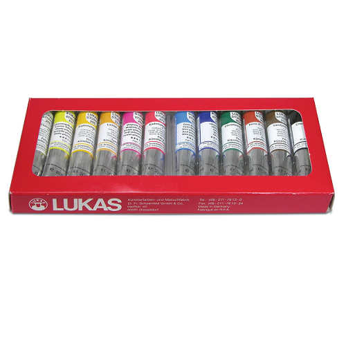 Oleo LUKAS, set de 12 tubos de 20ml