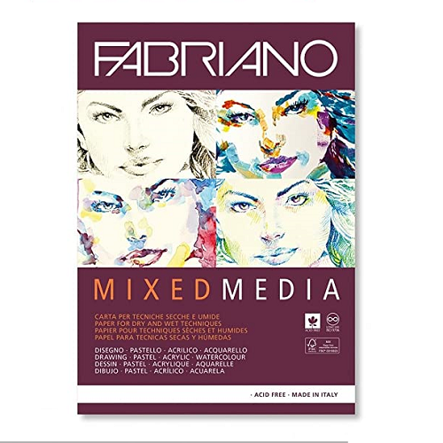 Papel FABRIANO MIXED MEDIA 250g, 40h A3