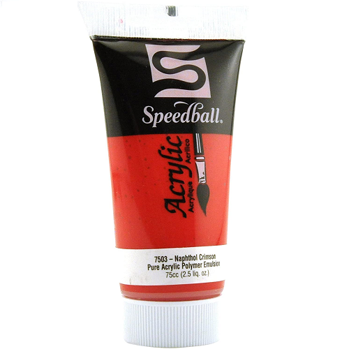 Acrílico SPEEDBALL Carmín naftol 75ml