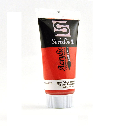 Acrílico SPEEDBALL Rojo cadmio med 75ml