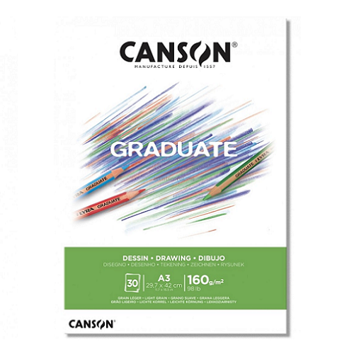 Papel GRADUATE Dibujo 160g, 30h A3