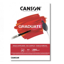 Papel GRADUATE Oleo y Acríl 290g, 20h A4
