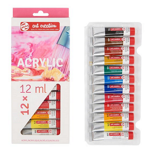 Acrílico TALENS ArtCreation, set de 12 tubos de 12ml