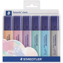 Resaltador de texto STAEDTLER, 6 pastel