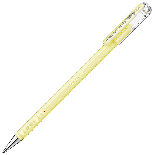 Bolígrafo PENTEL HYBRID MILKY amarilo